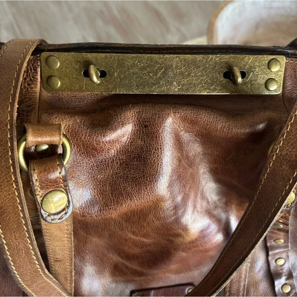 🌿🦋 Patricia Nash Benvenuto Distressed Leather Tote Bag - Picture 8 of 14